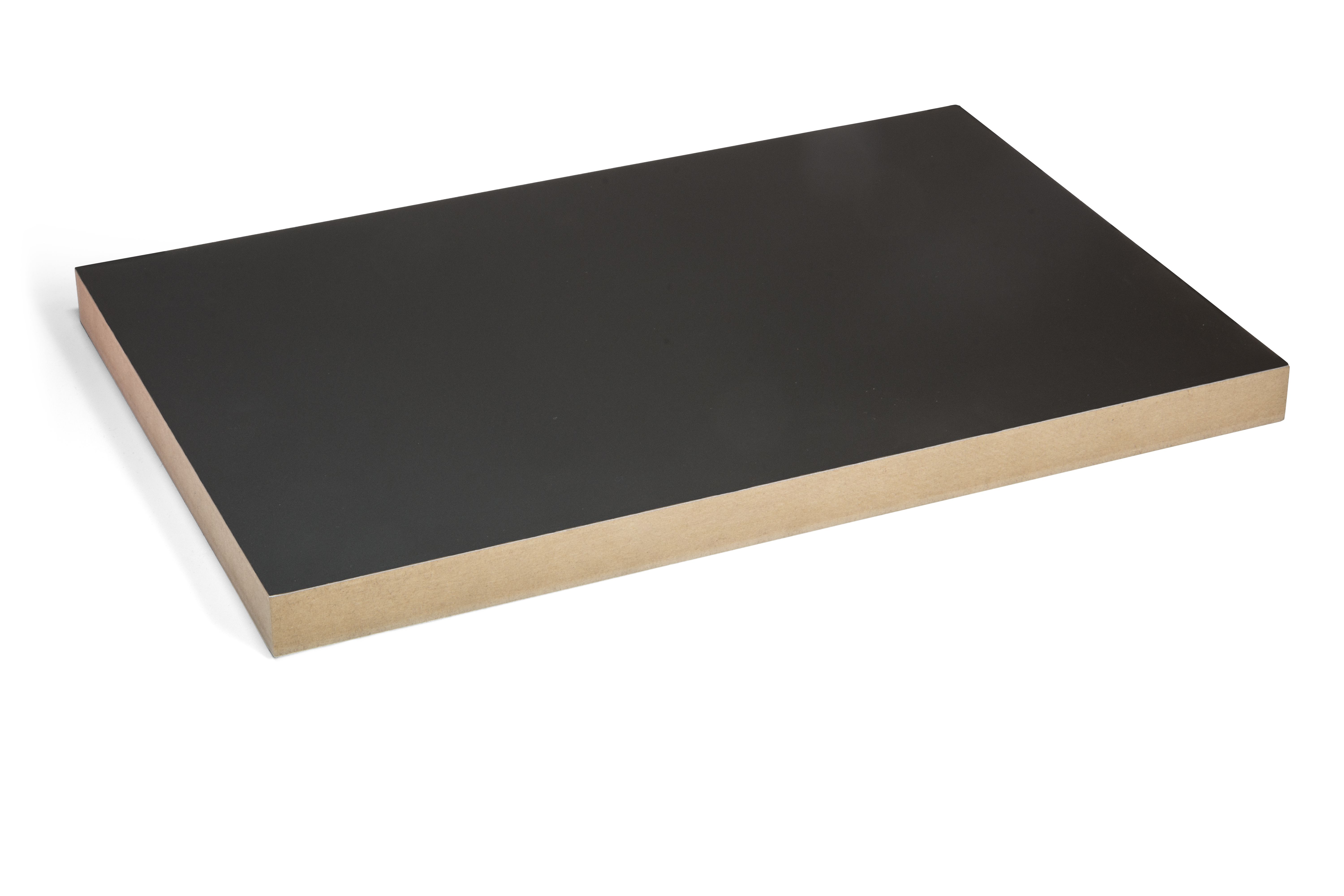 PITON schwarz P631, MDF-Verbundelement, Oberfläche matt, 2800x1220x18,5mm