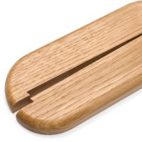 Haro Doppelheizkörperrosette für individuelle Bohrungen Eiche