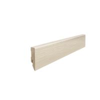 Haro Stecksockelleiste, Eiche Ontario weiß, MDF-foliert, 2,2m, 16x58mm