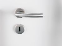 Griffwerk Rosettengarnitur Lorita, Edelstahl matt,  BB-Schloss