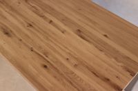 Leimholzplatte Wildeiche, durchgehende Lamelle kurz, A/C, 2200x1210x19mm